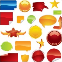 beautiful web20 icon vector