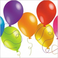 beautifully colored balloons 01 vector