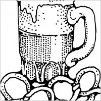 Beer And Pretzels clip art