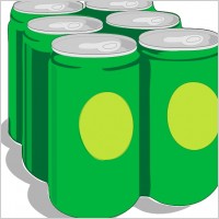 Beer Cans clip art