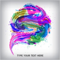 behind the paint pigment pattern 01 vector