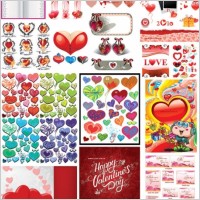 belated valentine day 2010 album vector