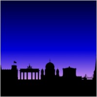 Berlin Germany Skyline clip art