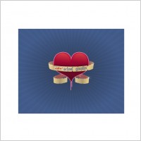 Big Red Heart clip art