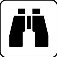 Binoculars clip art