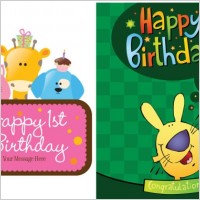 birthday card vector