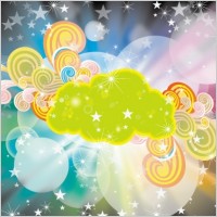 Black Rainbow Colored Vector Design