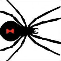 Black Widow Spider clip art