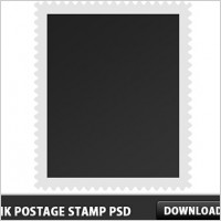 Blank Postage Stamp Free PSD