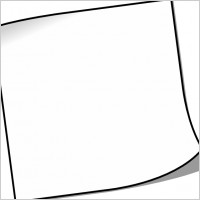 Blank Sticky Note clip art