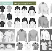 blank tshir template vector