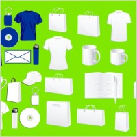 blank vi design vector commonly used items