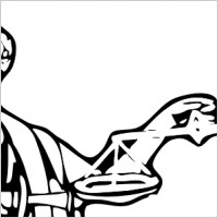 Blind Justice clip art