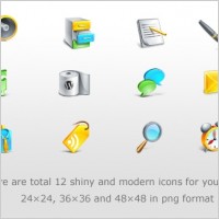 Blogging Icons Set icons pack