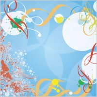 Blue Background Splash Vector Desig