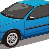 Blue Car Vector
