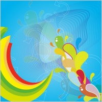Blue Colorful Abstract