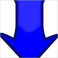 Blue Down Arrow clip art