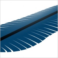 Blue Feather clip art