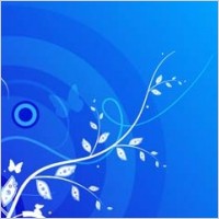 blue leaf and butterfly background vector design adobe illustrator ai