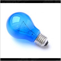 Blue light bulb