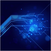 Blue Light Vector Background