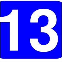 Number 13 Clipart