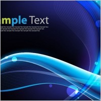 Blue Waves Vector Background Art