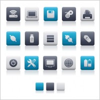 bluegray theme icon vector