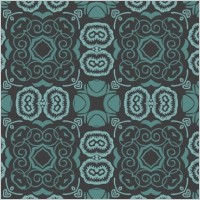 Bluish Floral Wallpaper