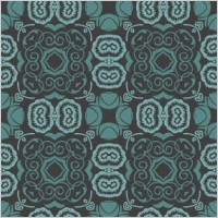 Bluish seamless floral wallpaper