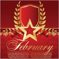 bookmarks red fivepointed star vector