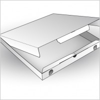 Box Pizza Vector