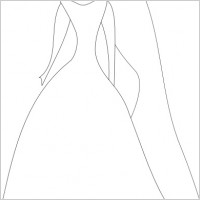 White Beach Dress on White Bridal Dresses Silhouette Clip Art   Wedding Dresses