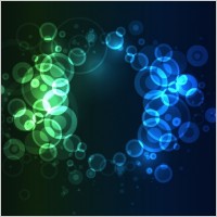 Bright Colorful Abstract Bokeh Circles Background