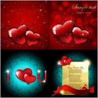 bright love vector