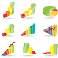 Business Charts Vector Set