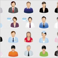Business People Vector Icon Set