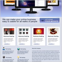 Business Website Free PSD Template
