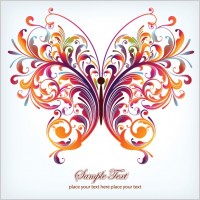 butterfly pattern 03 vector