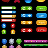 button colorful texture vector