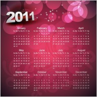 Calendar 2010 Printable Vector Template
