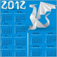 calendar 2012 calendar 04 vector