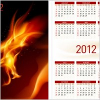 calendar 2012 calendar 06 vector