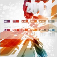 Calendar Design 2011 Vector Illustration