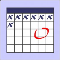 Calendar With Note clip art