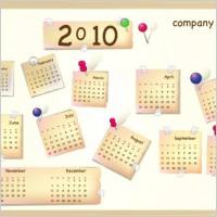 calendar year 2010 vector lovely