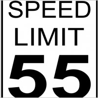 Car Speed Limit Roadsign clip art