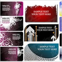 card template vector background material