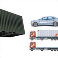 Cars, container trucks, lifting trucks, large cars, forklift vector